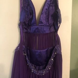 Plum prom dress/ formal dress